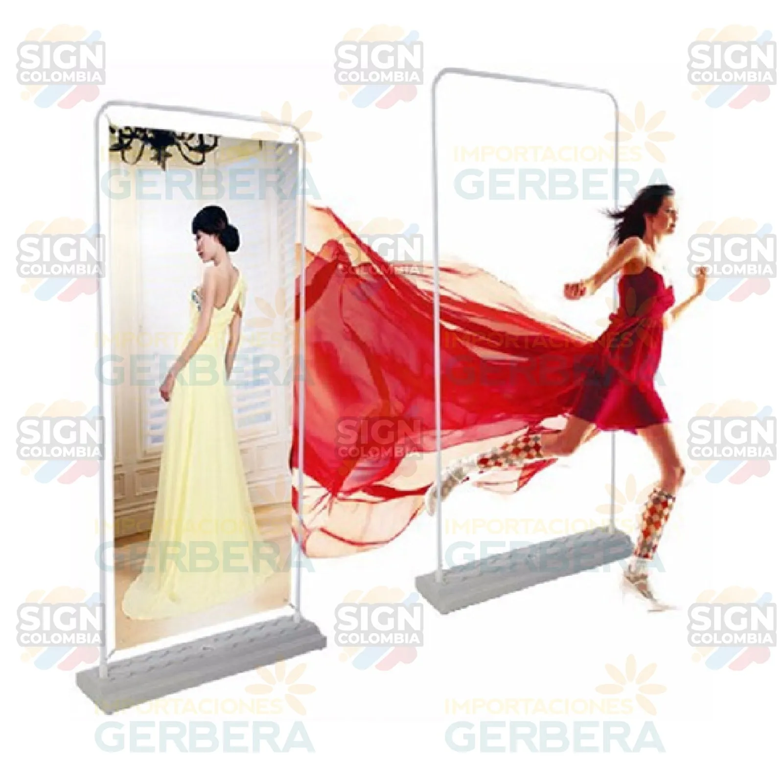 Soporte Banner Stand de Puerta con Base de Agua 80 x 180cm