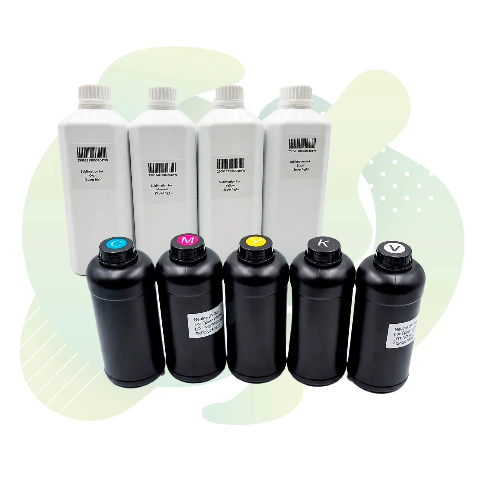 Tintas Eco Solventes / DTF / UV / Sublimación