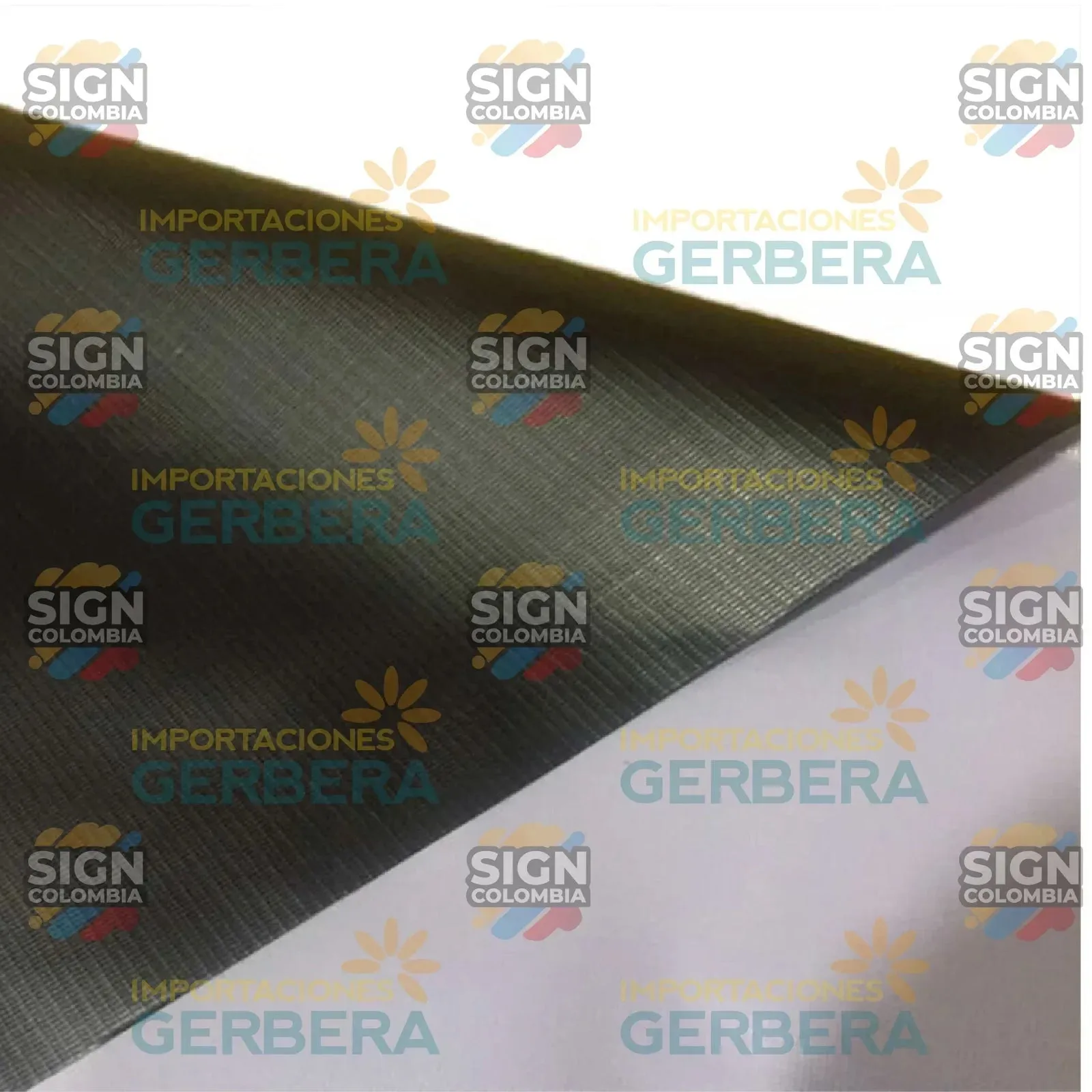 Lona Banner Mate Reverso Negro 13oz 380g