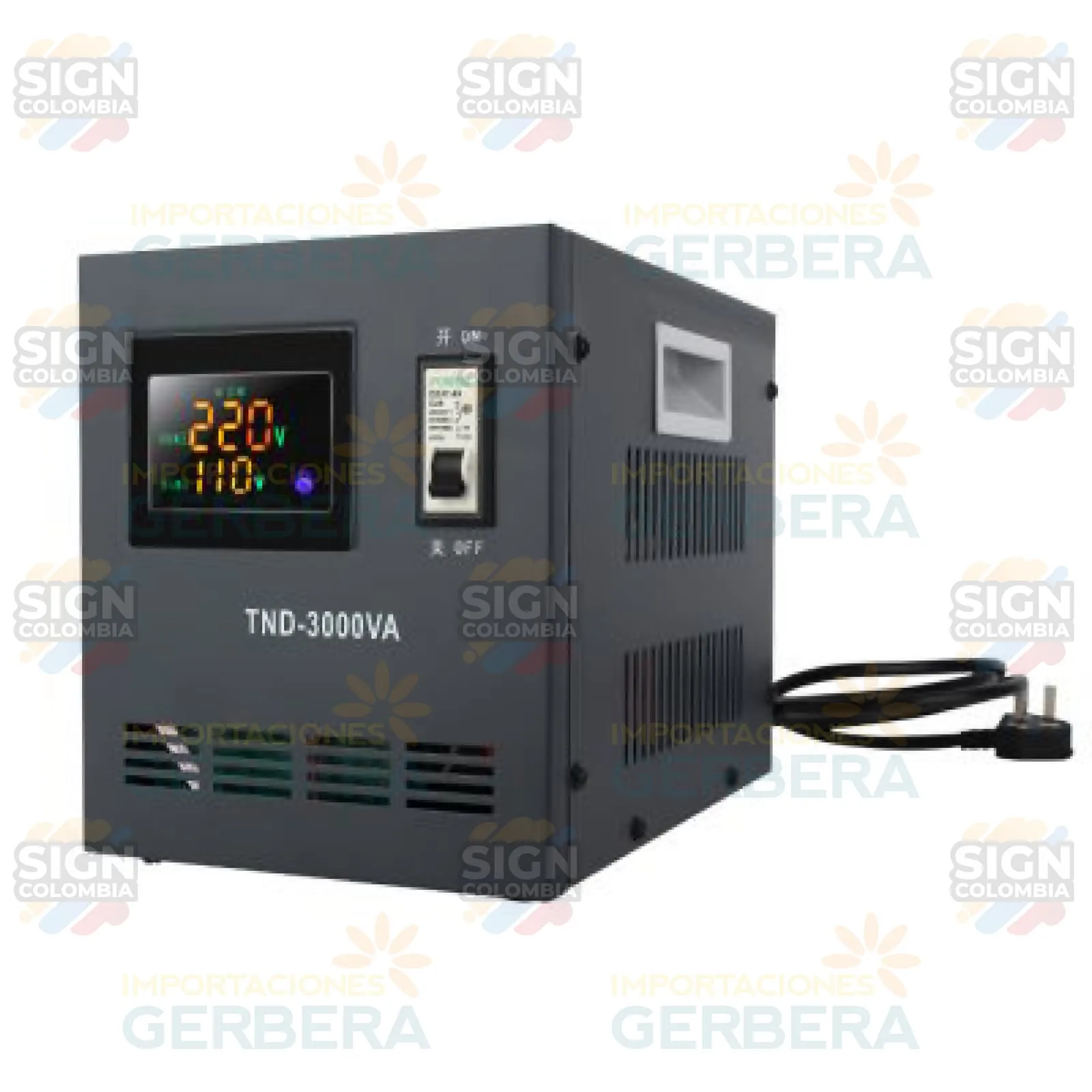 Transformador / Regulador de voltaje automático de 3/5KW 220VAC