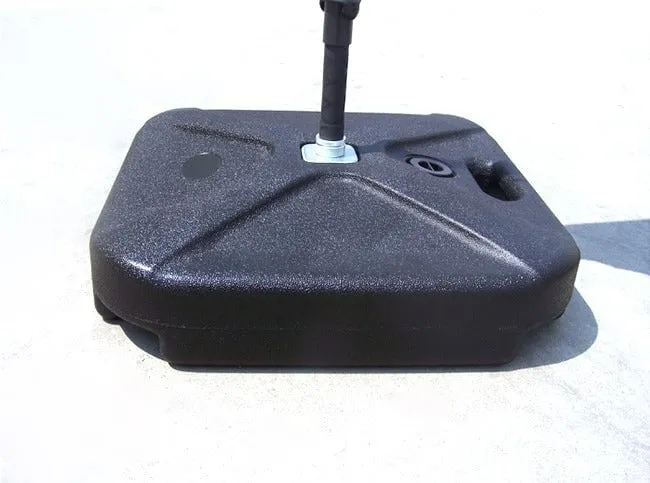 Base para soporte de asta de bandera y tanque de agua