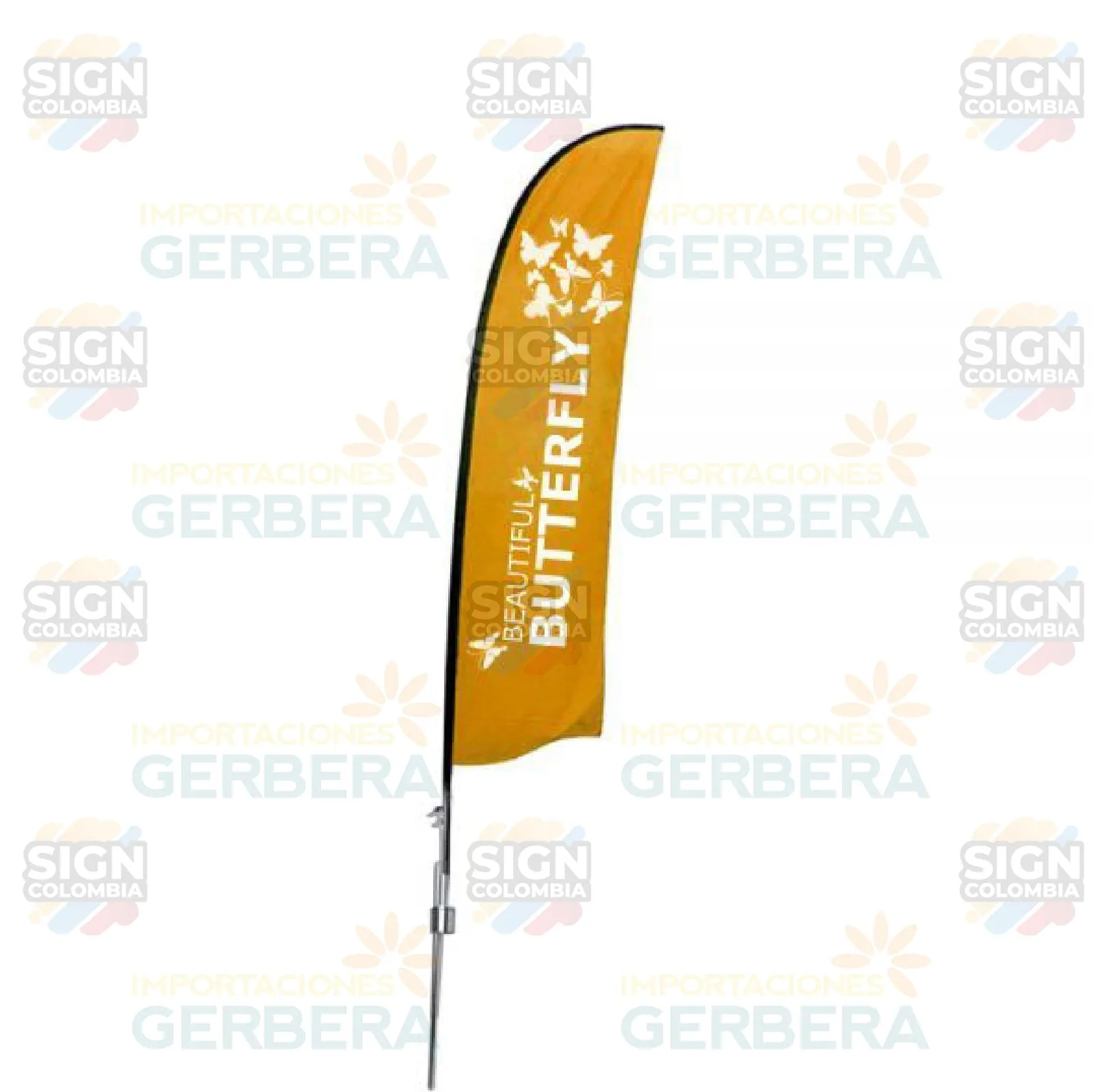 Banner de ala de 3,4m con base de pincho