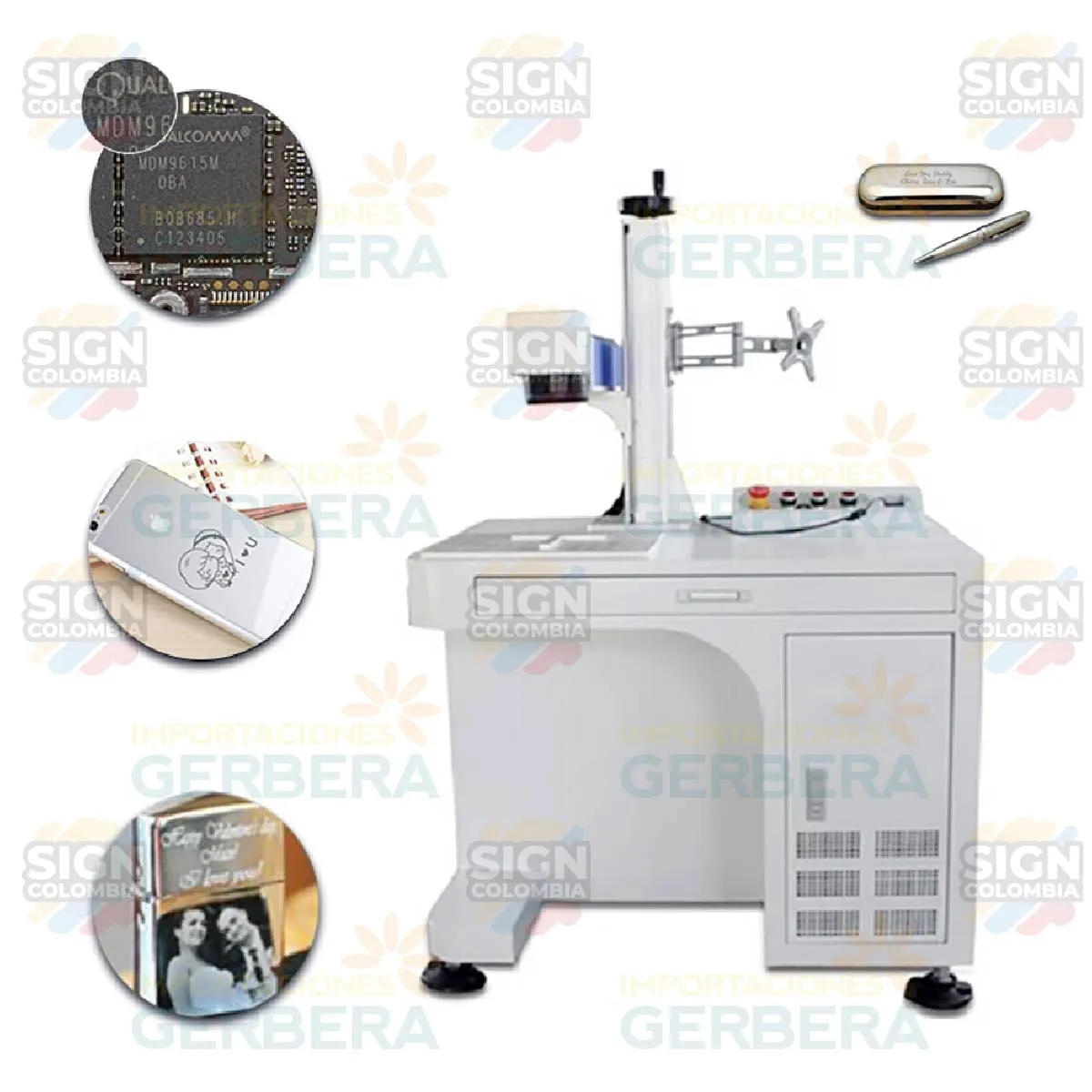 Marcadora de Fibra Laser para Metal