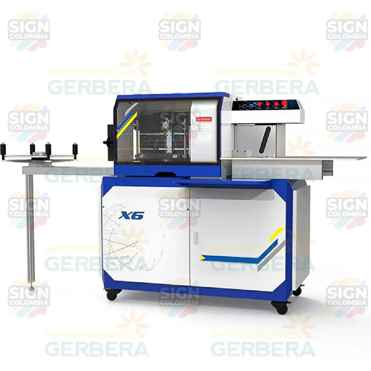 Máquina dobladora automática de letras
