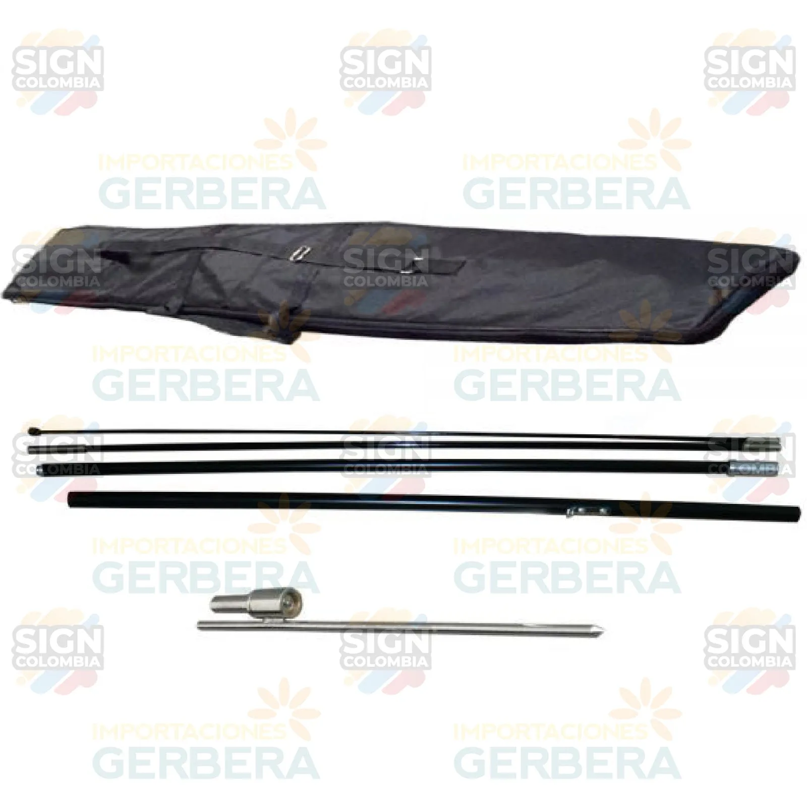 Banner de ala de 3,4m con base de pincho