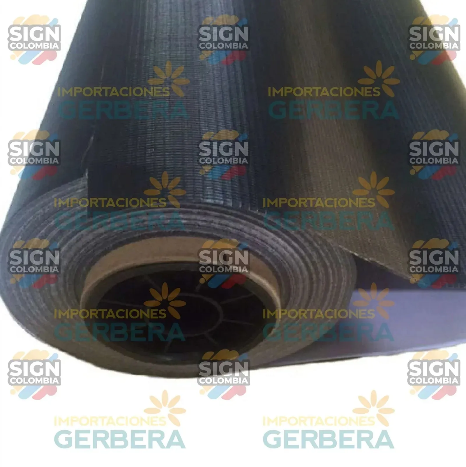 Lona Banner Mate Reverso Negro 13oz 380g
