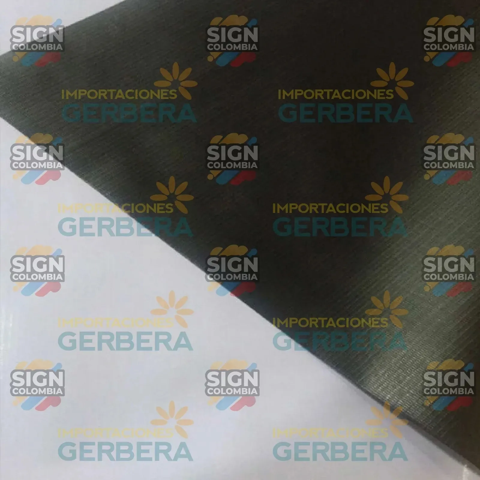 Lona Banner Mate Reverso Negro 13oz 380g