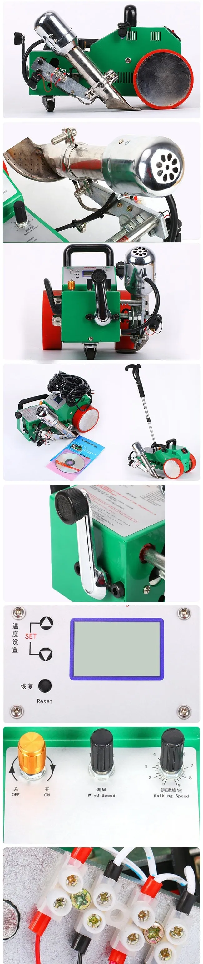Soldadora automática de aire caliente para pancartas flexibles de 1800 W