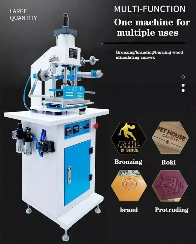 Maquina Termofijadora semiautomática neumática de 150 x 230mm