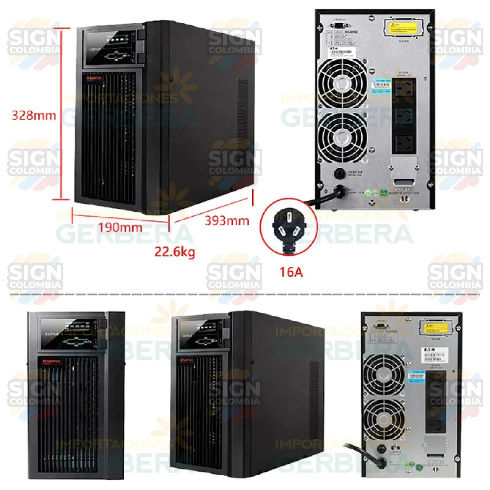 Fuente de alimentación UPS de 3 kVA/2400 W