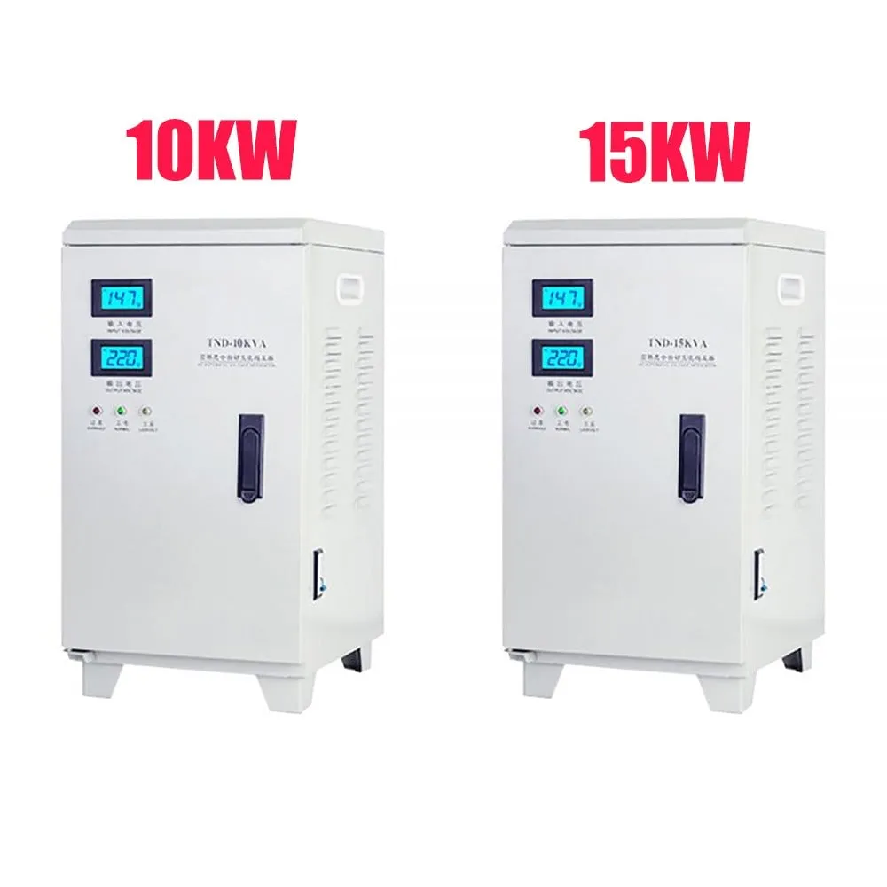 Transformador / Regulador de voltaje totalmente automático de 10/15kW, 220V