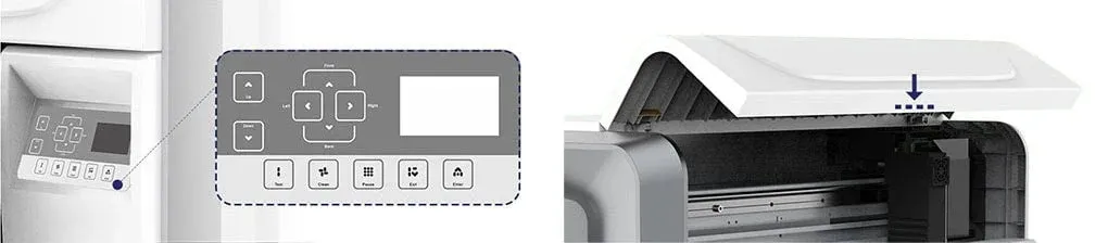 Cama plana A3 LED UVDTF con 1 I3200HD